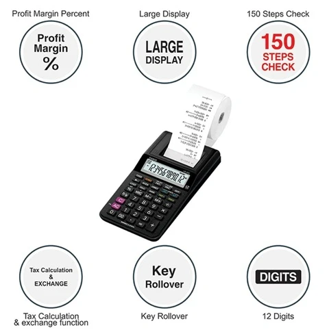 Casio HR-8RC-BK Printing Calculator - image 2