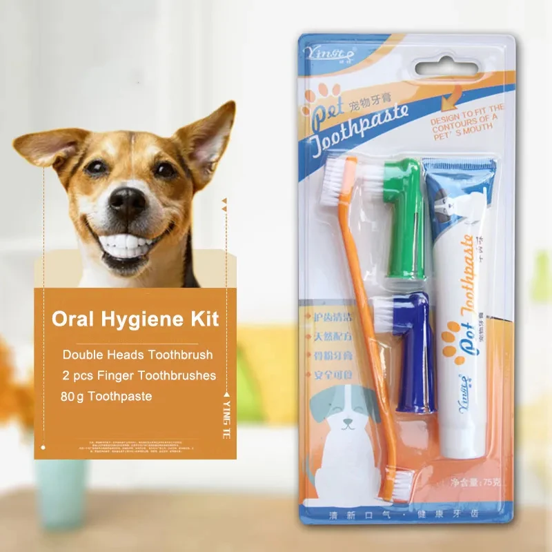 Generic Pet Dental Care Kit Toothpaste Dog Toothbrush