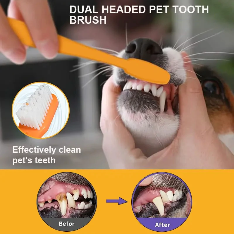 Generic Pet Dental Care Kit Toothpaste Dog Toothbrush - image 2
