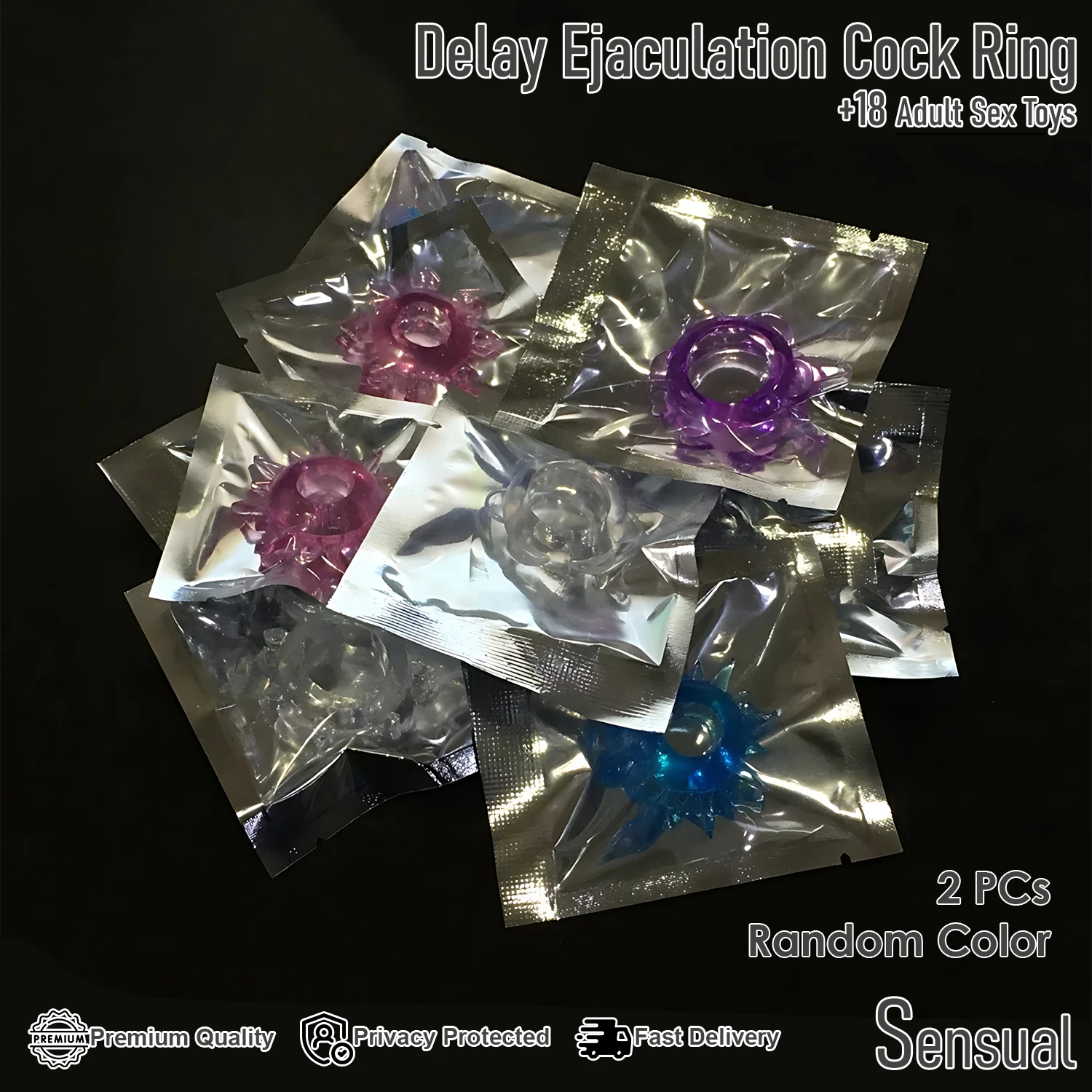 Generic Silicone Cock Ring Set for Men - image 6