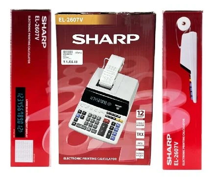 Sharp EL-2607V Printing Desktop Calculator - image 3