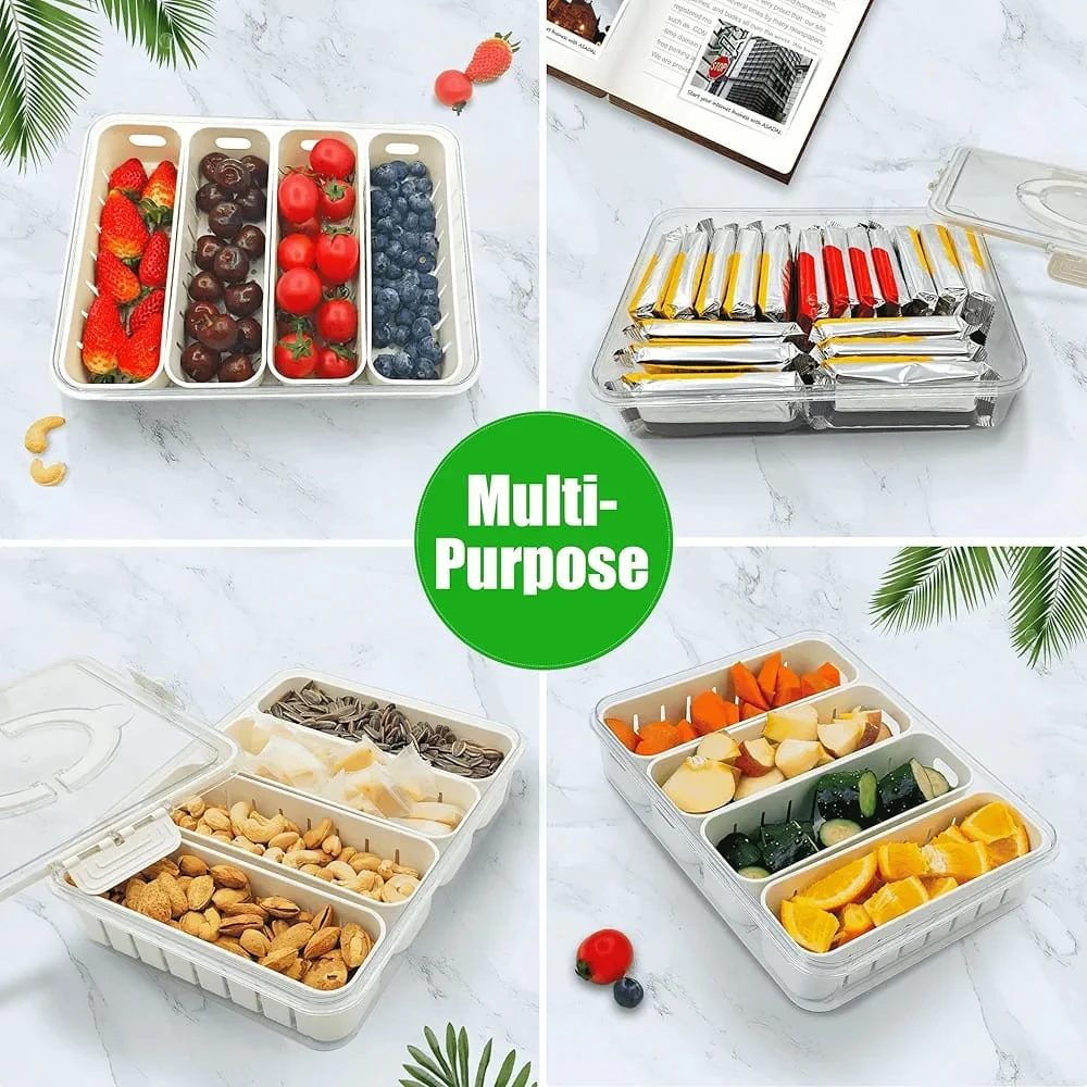 Generic Snack Box with Compartments and Lid - image 2