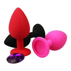 Anal Plug Vibrator with Remote Control Soft AnaI Beads