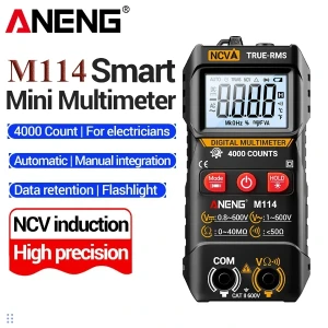 ANENG M114 Multimeter 600V AC/DC/NCV Voltage Tester