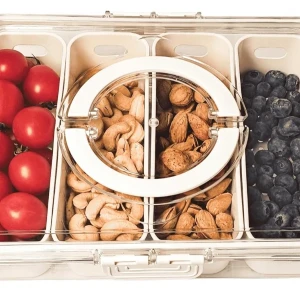 Generic Snack Box with Compartments and Lid