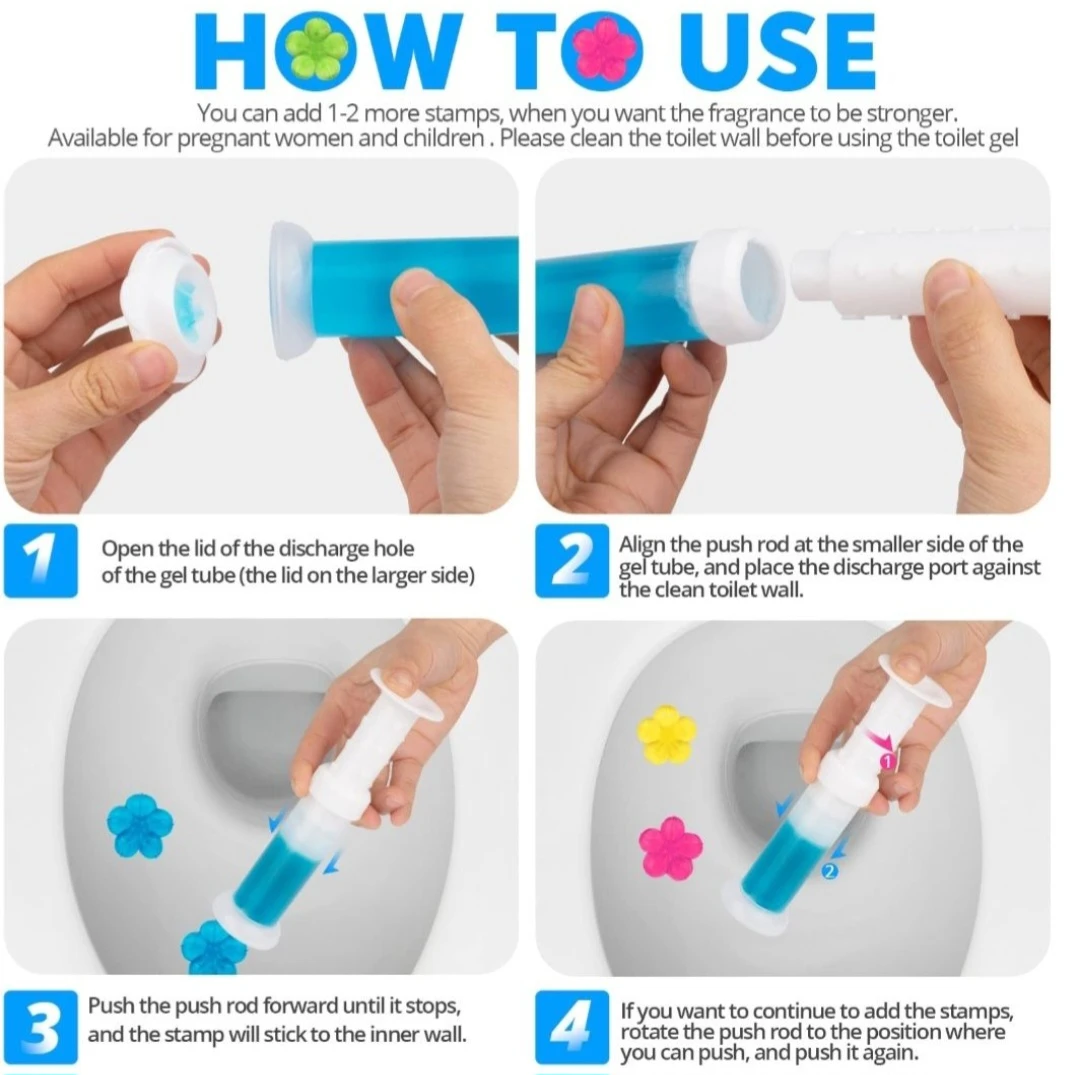 Generic Toilet Cleaning Gel Flower Fragrance - image 2