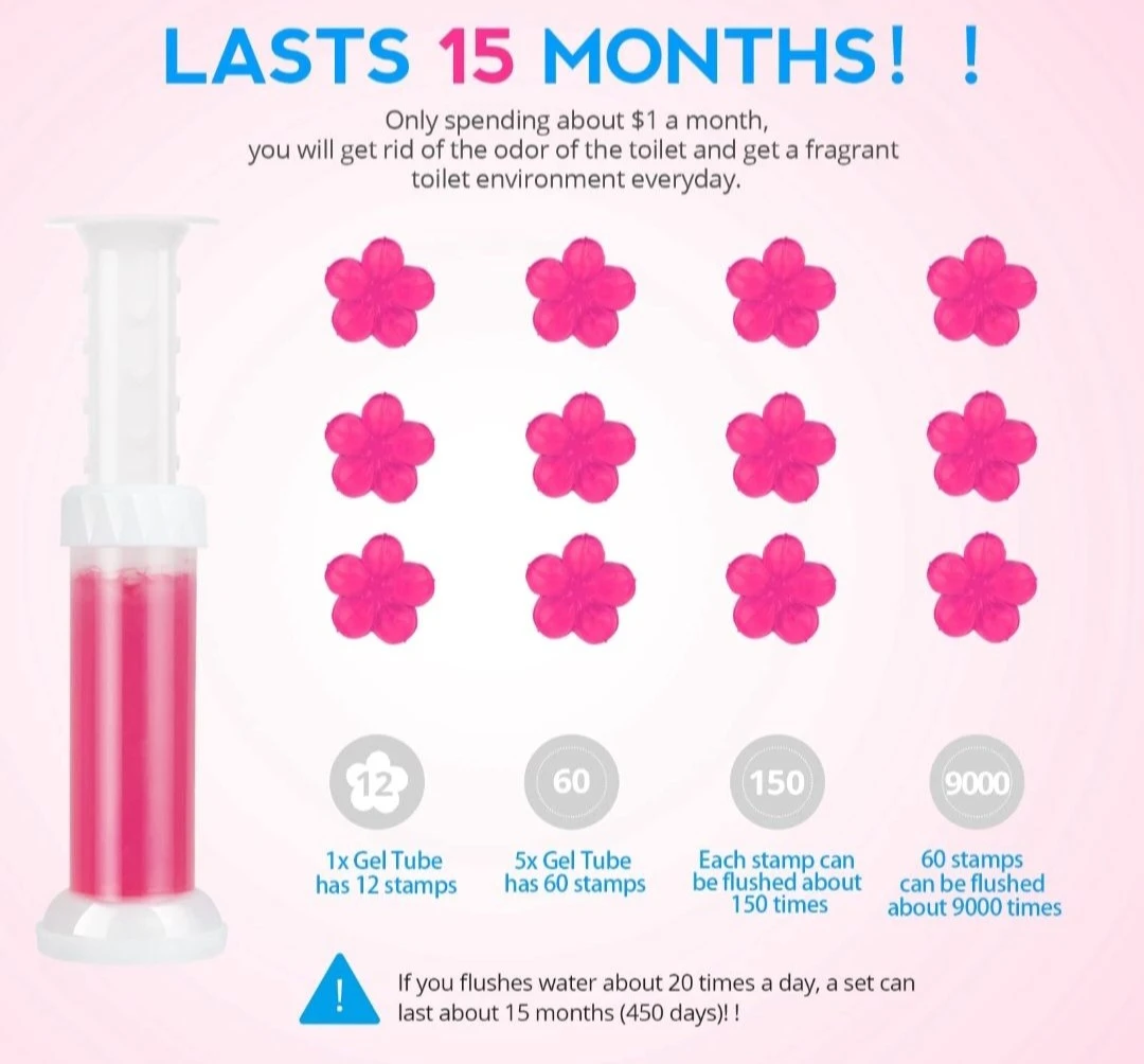 Generic Toilet Cleaning Gel Flower Fragrance - image 5
