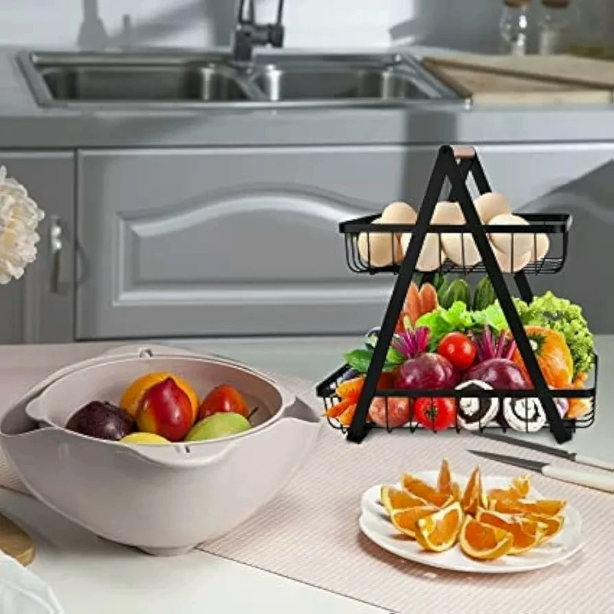 Generic 2-Tier Large Fruit & Bread Basket - image 3