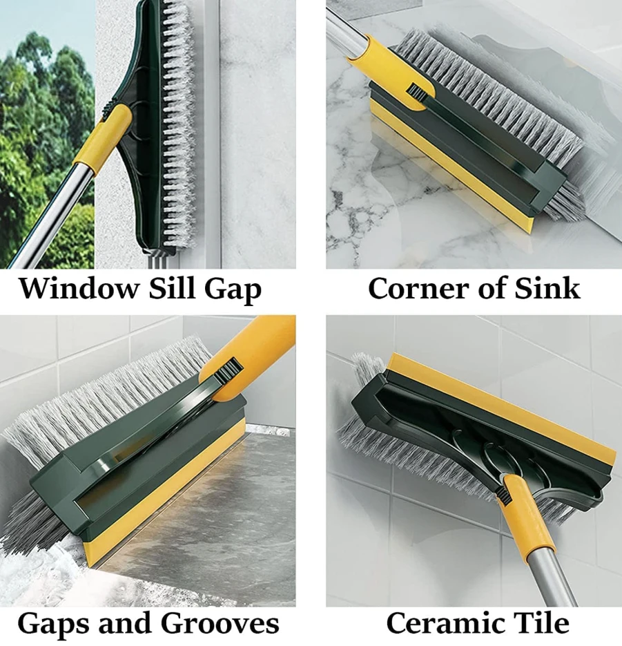 Generic 3-in-1 Tile Cleaning Brush Rotating Head Wiper - image 2
