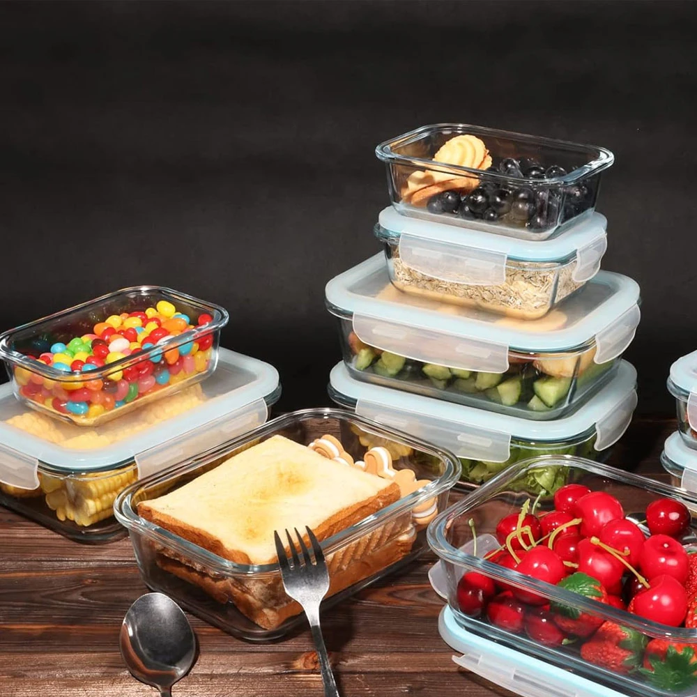 Generic 3Pcs Borosilicate Glass Food Storage Oven Safe - image 3