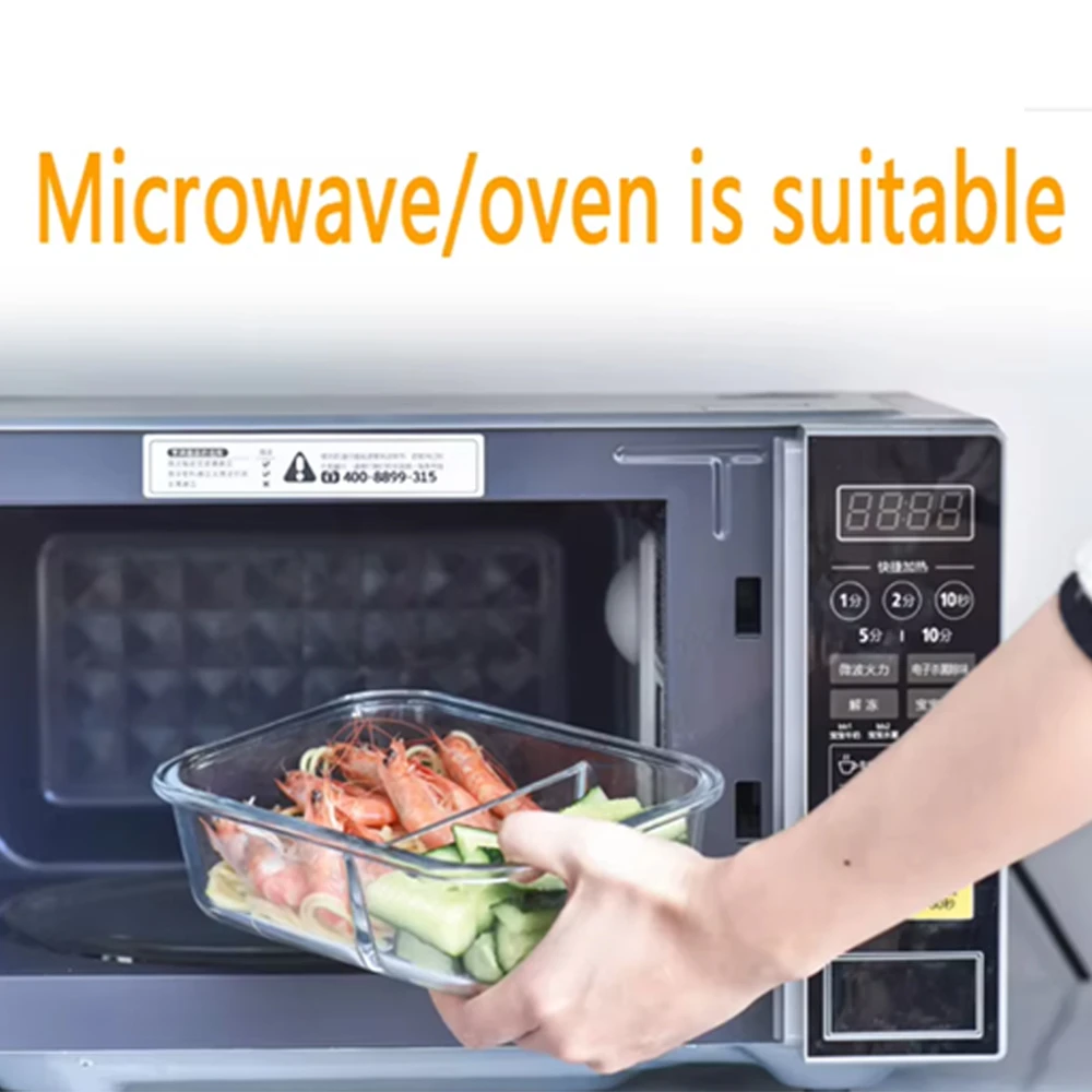 Generic 3Pcs Glass Bowl Oven Microwave Safe Lid - image 6