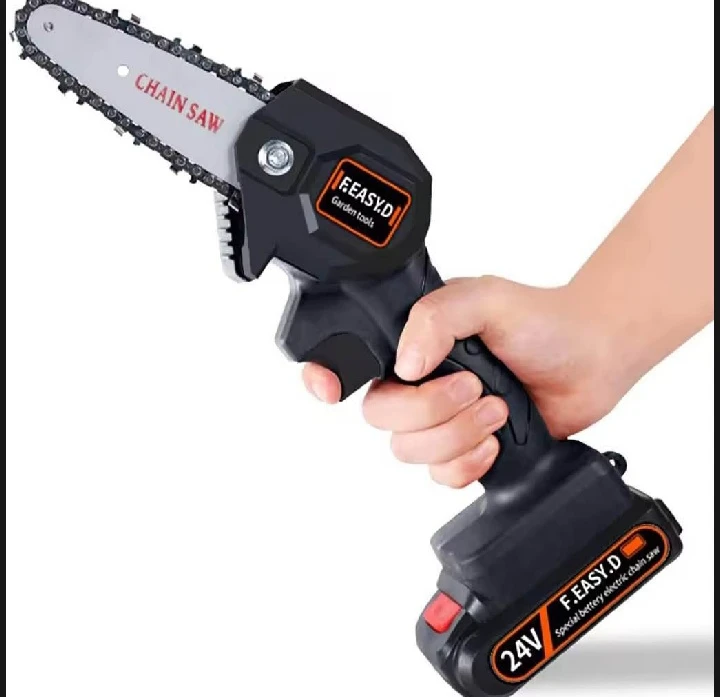 Generic Rechargeable Electric Chainsaw 4-inch Blade - image 3