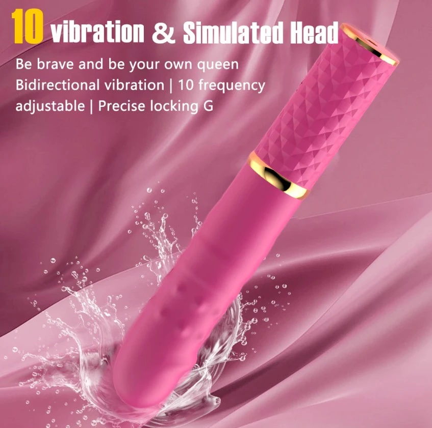 Generic Sex Machine Telescopic Dildo Vibrator - image 3