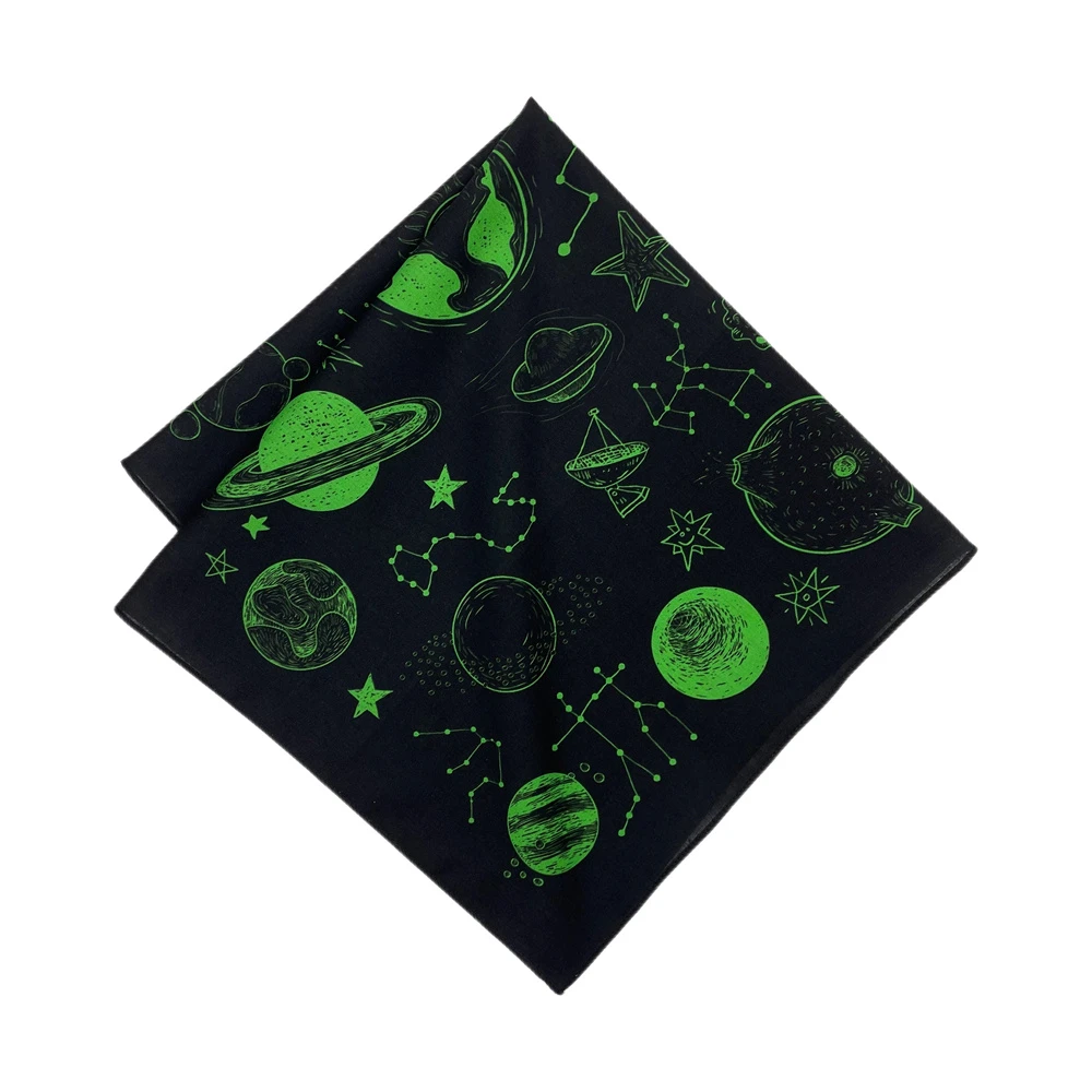 XIOLINE Glow-in-the-Dark Space Yellow Bandana Cosmic - image 6