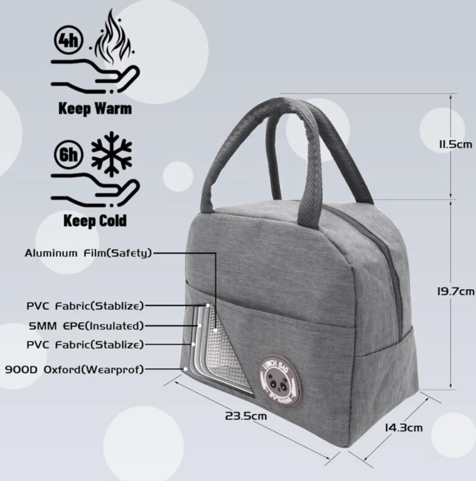 Generic Portable Lunch Bag Hot And Cold - image 3