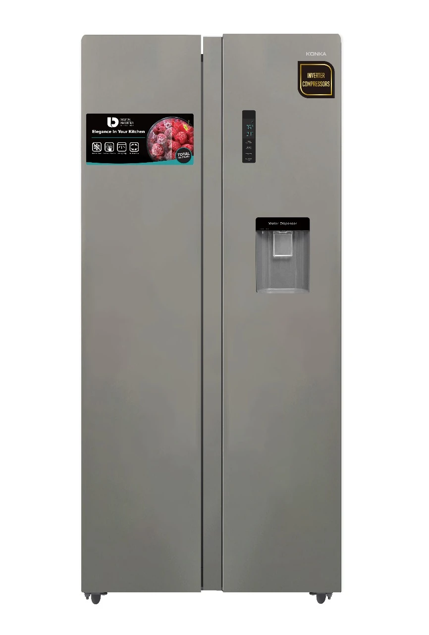 Konka KRF383W Side-By-Side Inverter Refrigerator