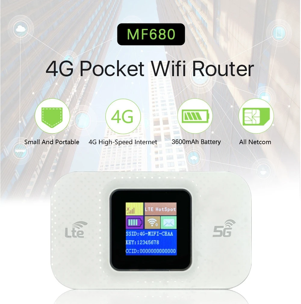MF680-E 4G LTE Portable WiFi Portable Router 3000mAh - image 2