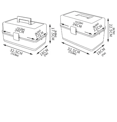 Generic Multi Purpose Storage Box 3-Tier with Handle - image 3