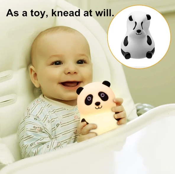 Panda Baby LED Night Lamp Silicone - image 4