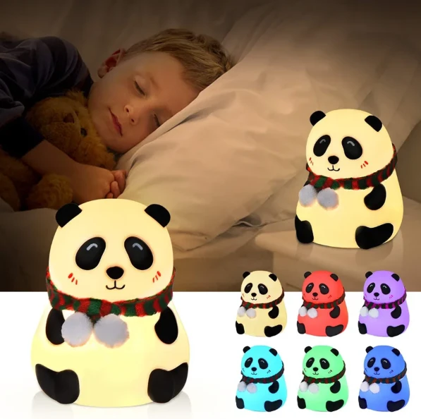 Panda Baby LED Night Lamp Silicone - image 2