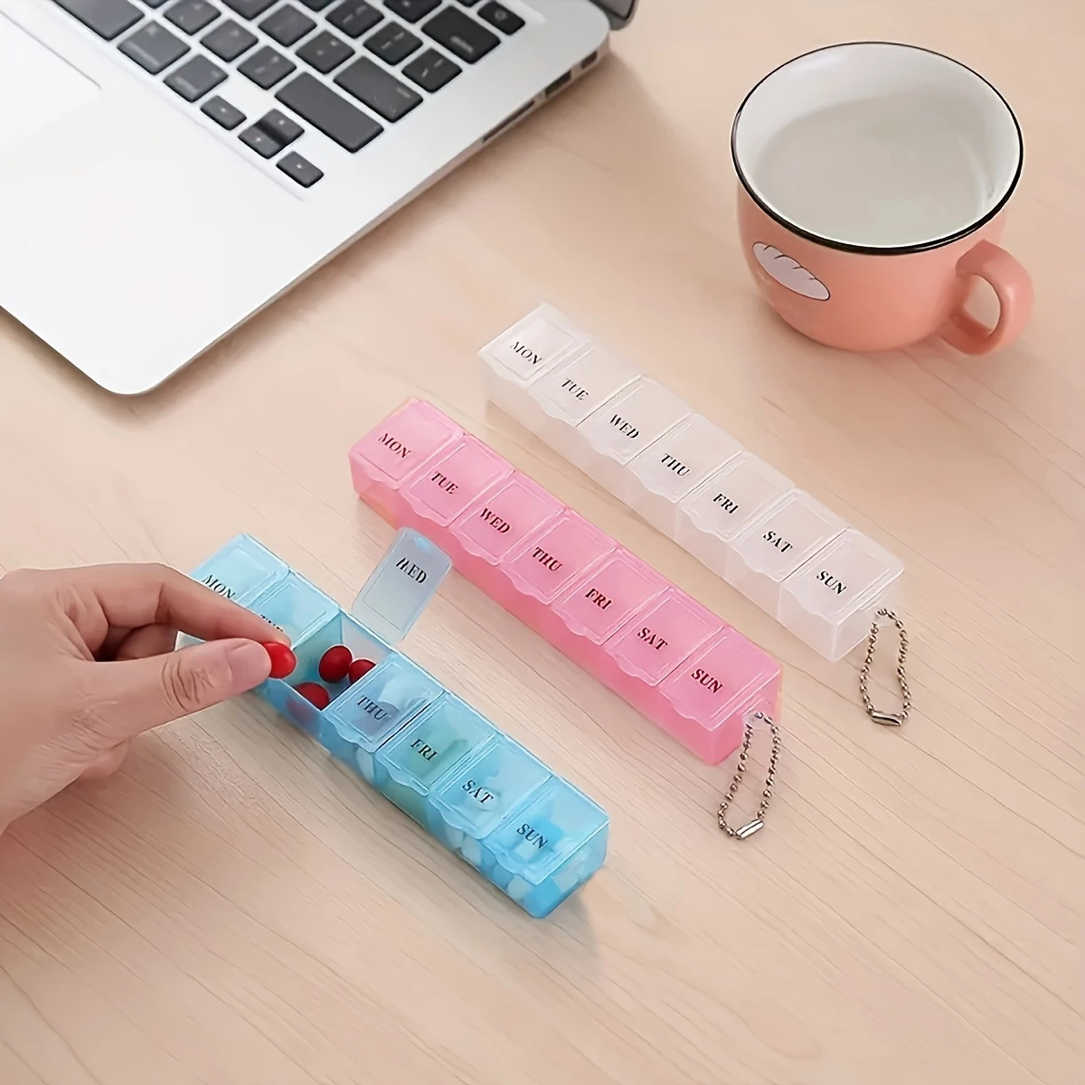 Generic Pill Organizer Transparent Food-Safe Plastic - image 2