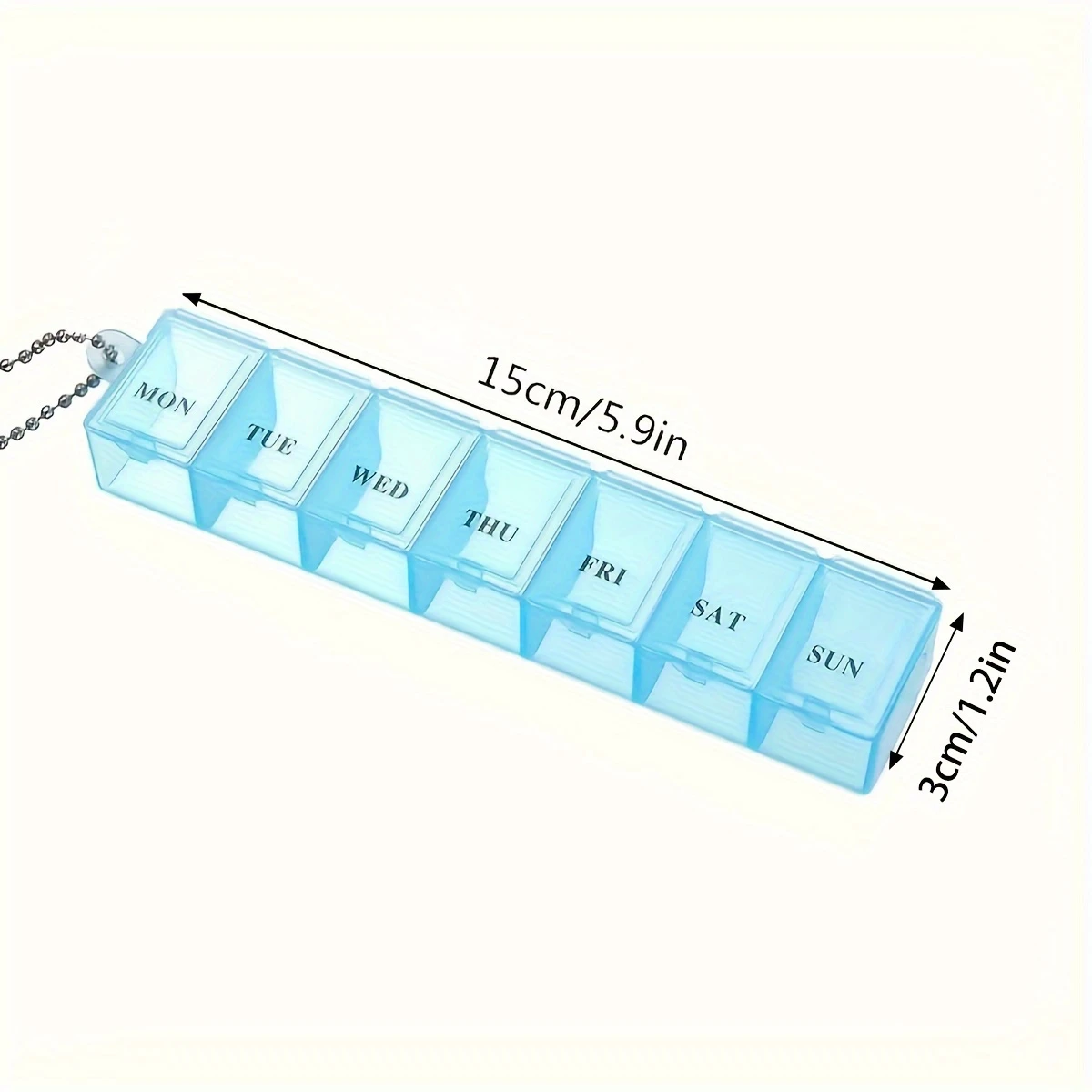 Generic Pill Organizer Transparent Food-Safe Plastic - image 5