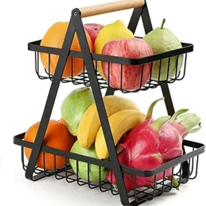 Generic 2-Tier Large Fruit & Bread Basket