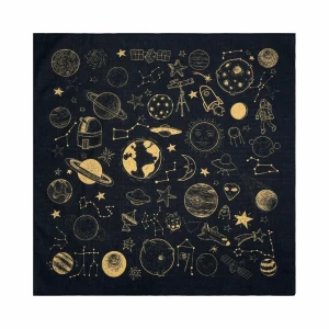 XIOLINE Glow-in-the-Dark Space Yellow Bandana Cosmic