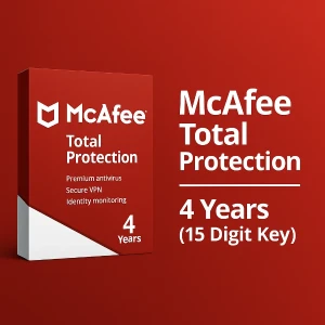 McAfee Total Protection 4 Years (15 Digit Key)