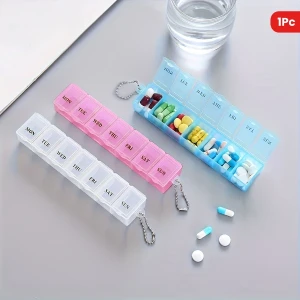 Generic Pill Organizer Transparent Food-Safe Plastic