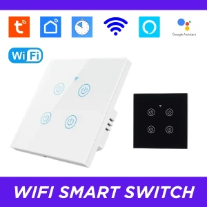 3 Gang Tuya WiFi Smart Switch Touch & App Control