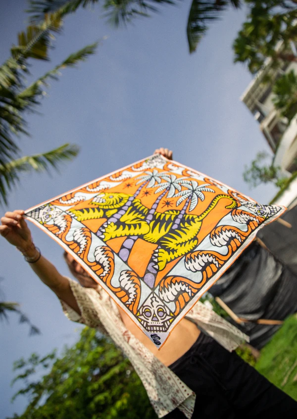 XIOLINE Tropical Tiger Surf Bandana - image 2