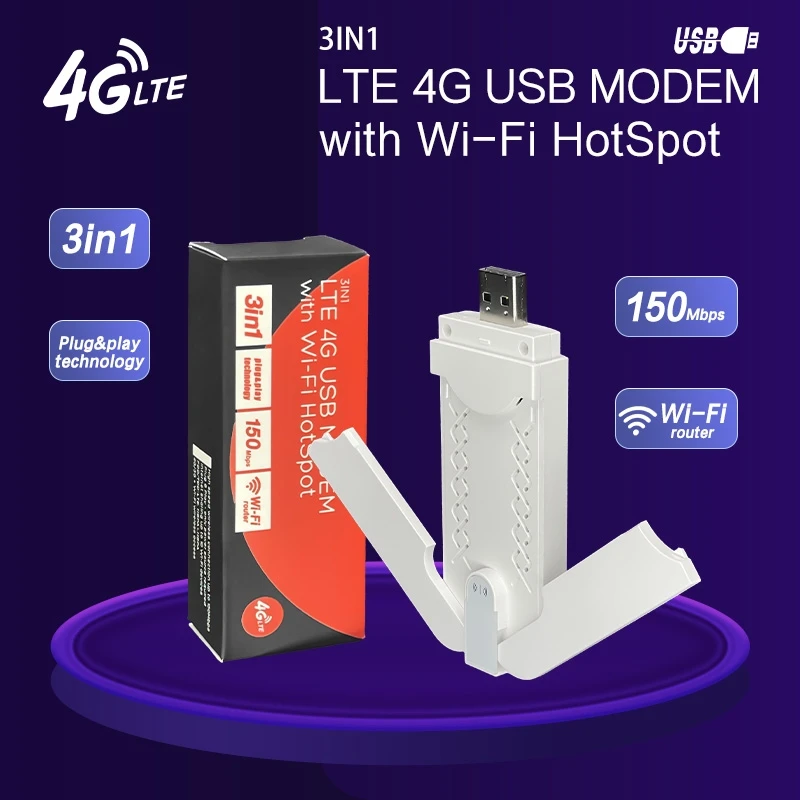 U97 4G LTE USB WiFi Router Dual Antenna 150Mbps - image 2