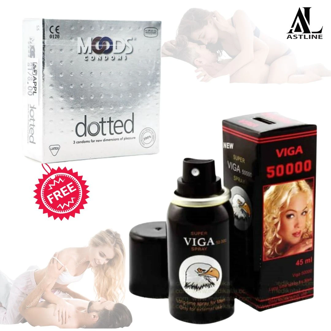 Viga Delay Spray And Moods Dotted Condoms Moods FREE - image 2