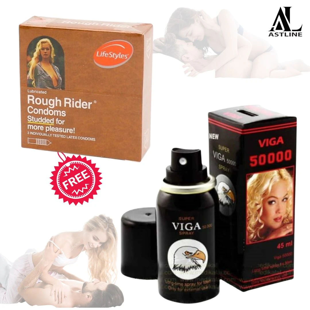 Viga Delay Spray And Rough Rider Studded Condoms FREE - image 2