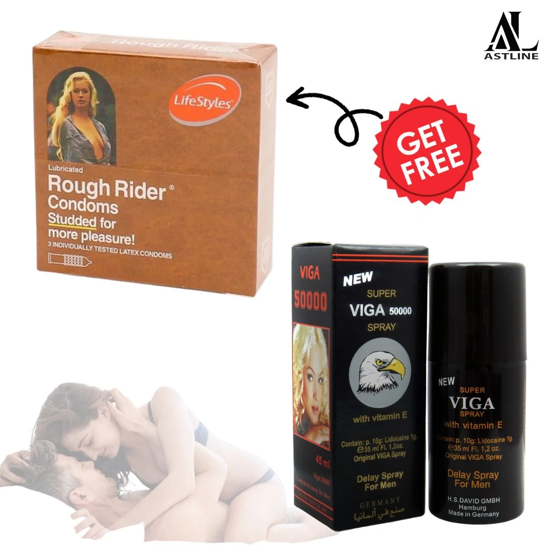 Viga Delay Spray And Rough Rider Studded Condoms FREE - image 4