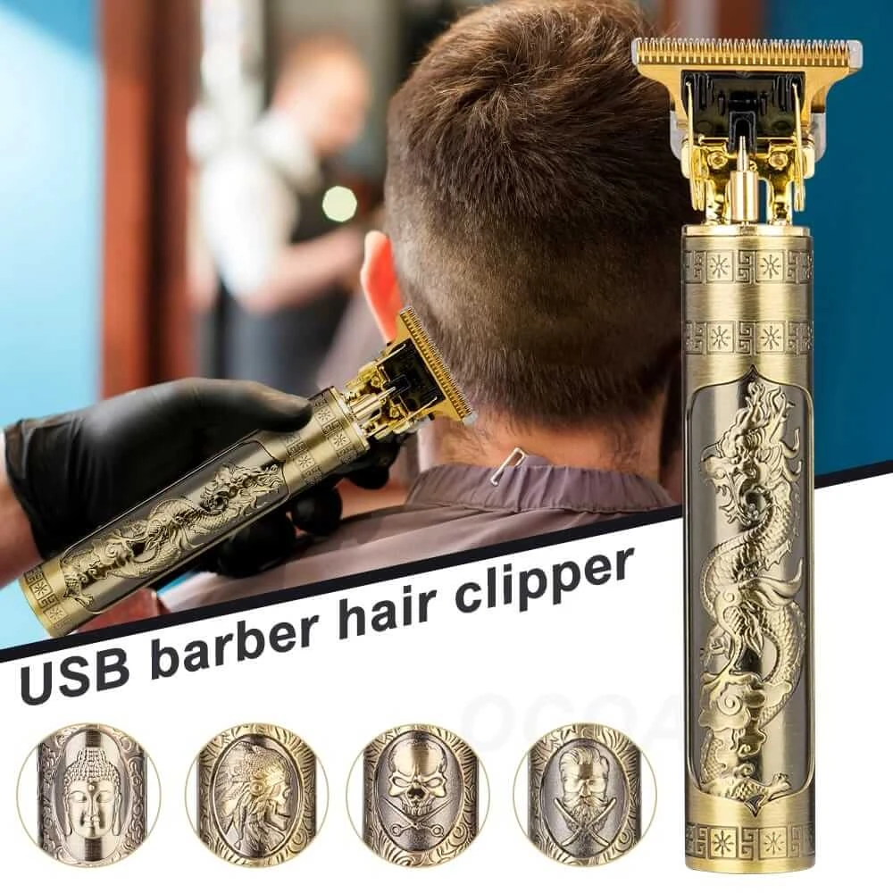 Vintage T9 Trimmer For Men Golden beard Hair Trimmer - image 2
