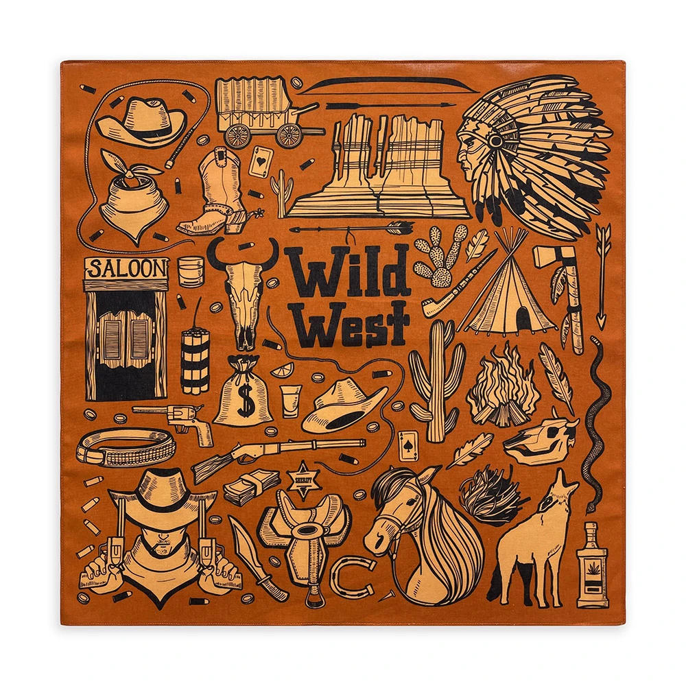 XIOLINE Wild West Cowboy Bandana - Rugged Design