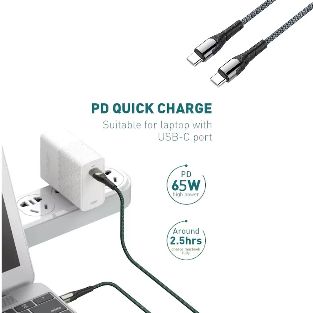 Ldnio LC101 65W USB C Super Fast Charging Data Cable - image 2