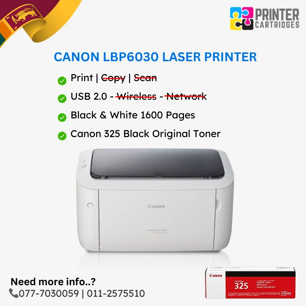 Canon LBP 6030 Laser Printer Print Only - image 2