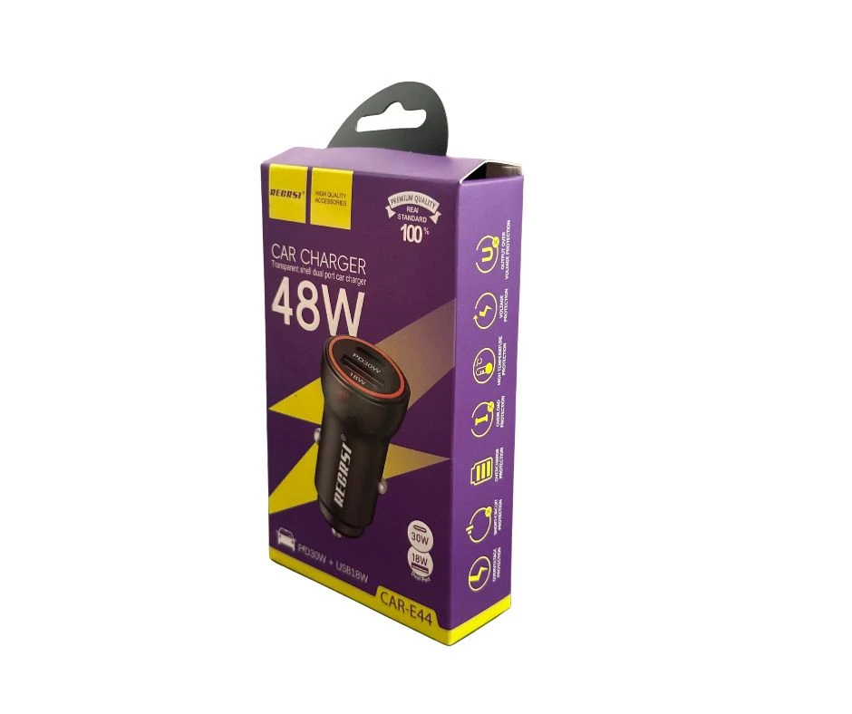 RECRSI 48W Dual Port Car Charger Fast Charge - image 2