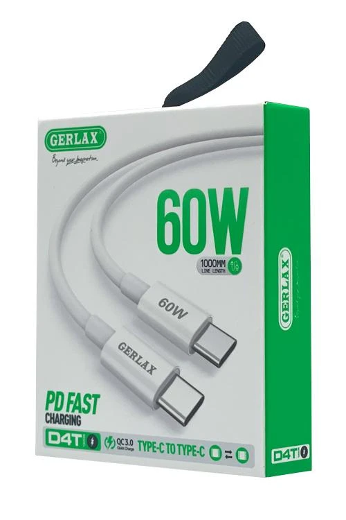 Gerlax D4T 60W Type-C Fast Charging Cable