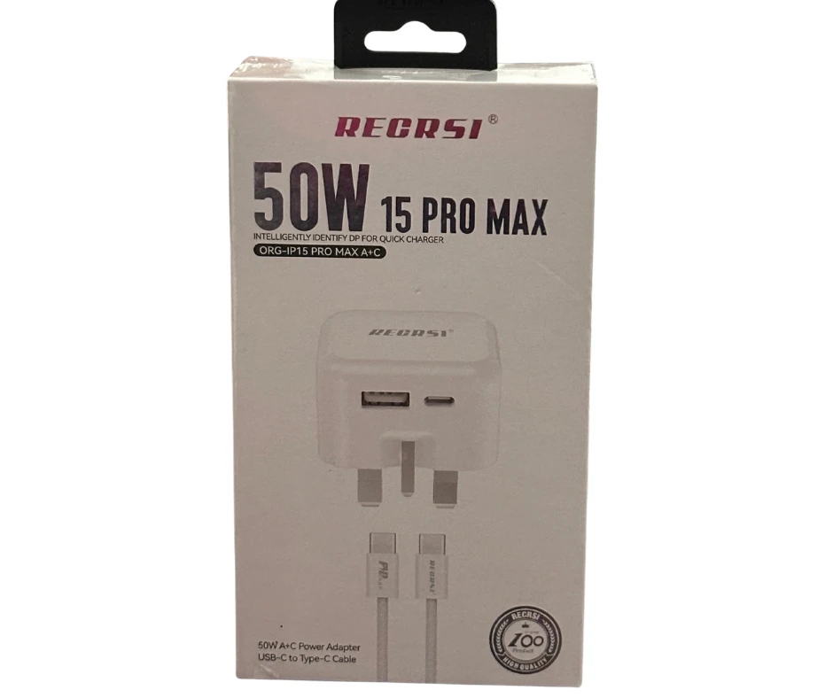 RECRSI iPhone 15 Pro Max Charger 50W Fast Charging