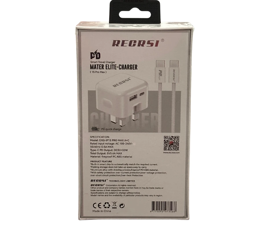 RECRSI iPhone 15 Pro Max Charger 50W Fast Charging - image 2