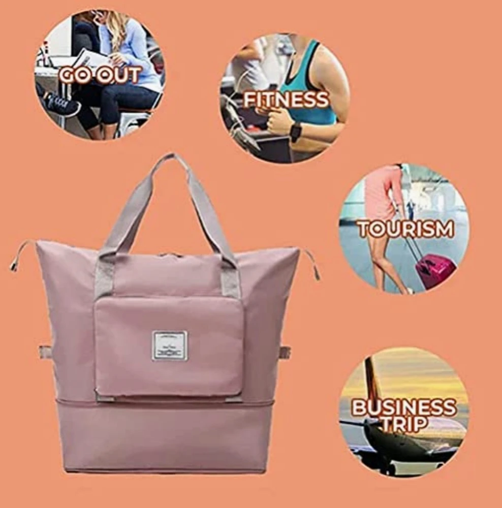 Generic Large Capacity Folding Travel Bag - image 2