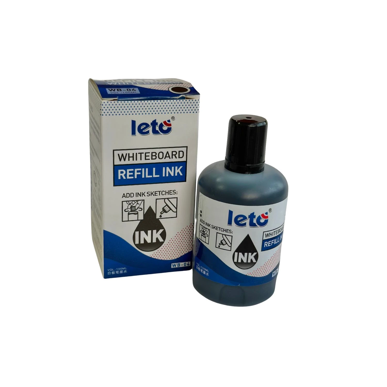 LETO Whiteboard Marker Refill Ink 100ml Black - image 2