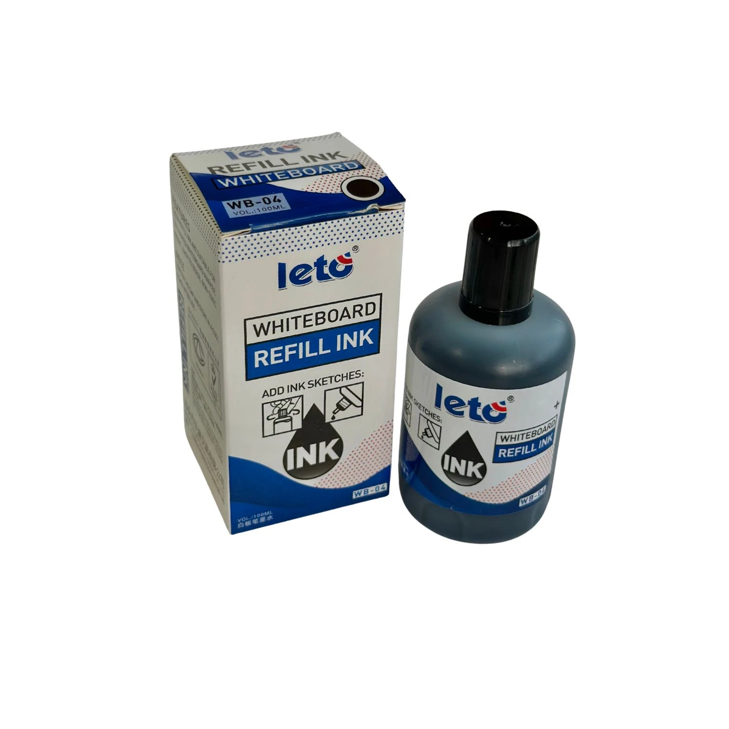 LETO Whiteboard Marker Refill Ink 100ml Black - image 3