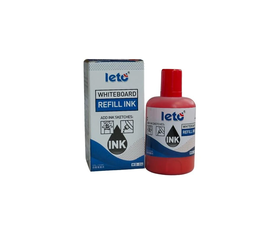 LETO Whiteboard Marker Refill Ink 100ml-Red