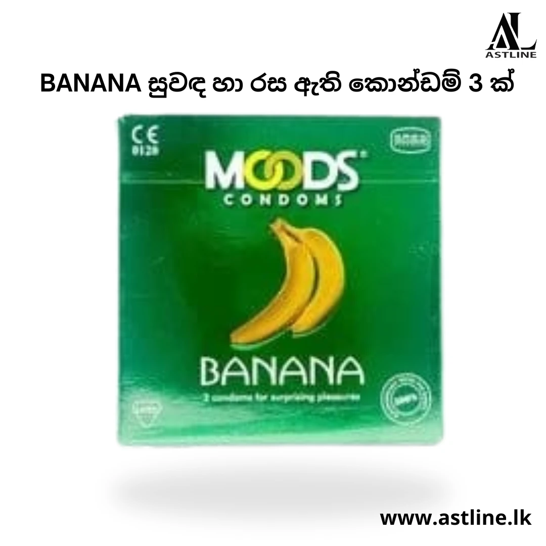 MOODS Condoms Banana Flavoured 3 Pcs - image 3