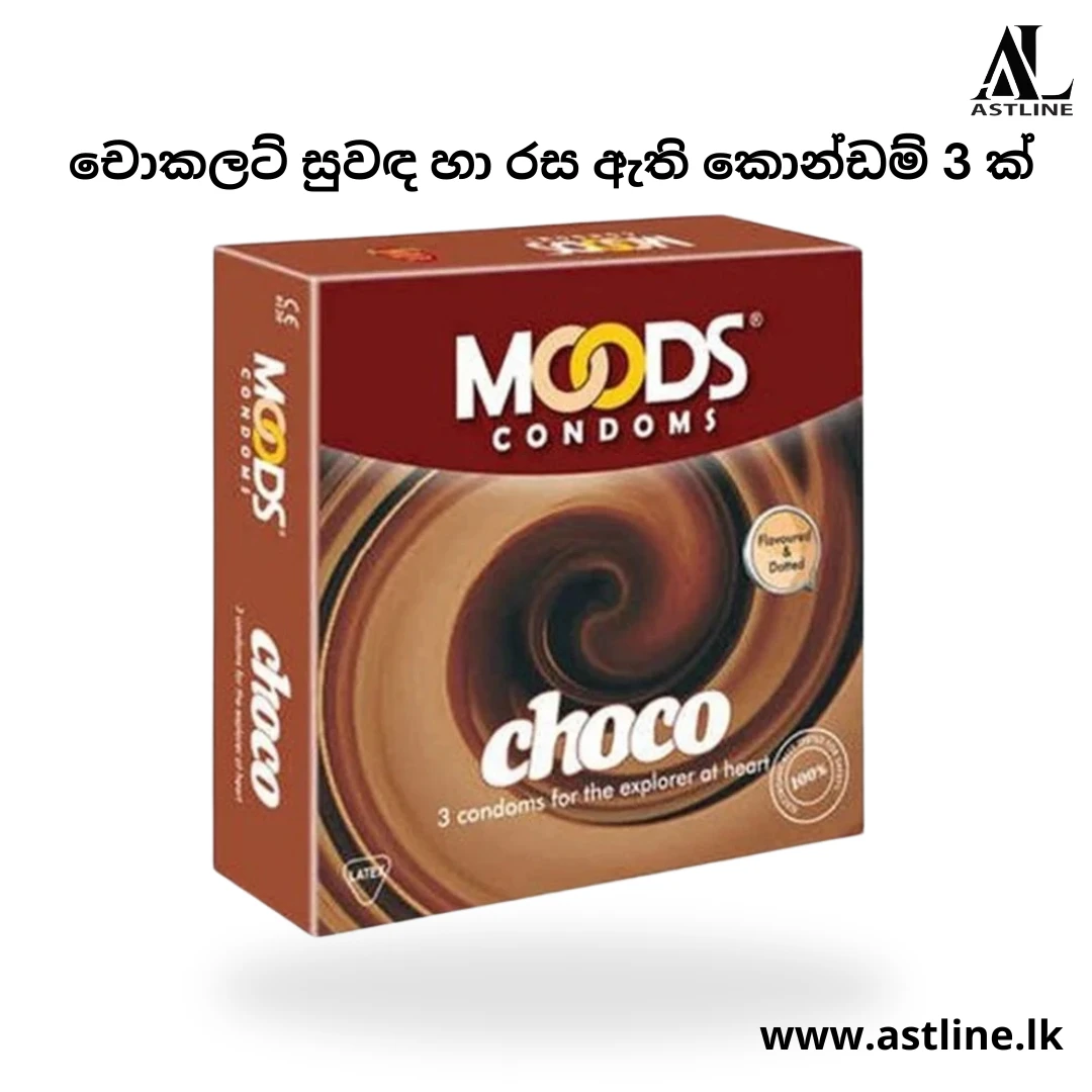 MOODS Chocolate Flavoured Condoms 3Pcs - image 2